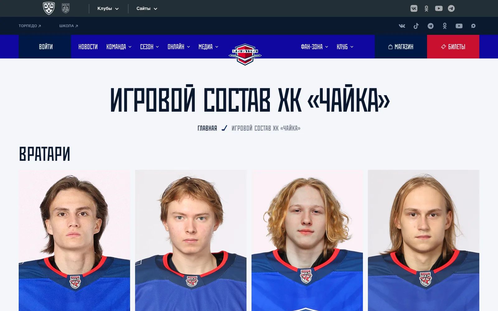 Состав команды